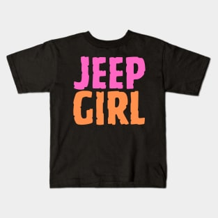 Maroon, Jeep-girls Kids T-Shirt